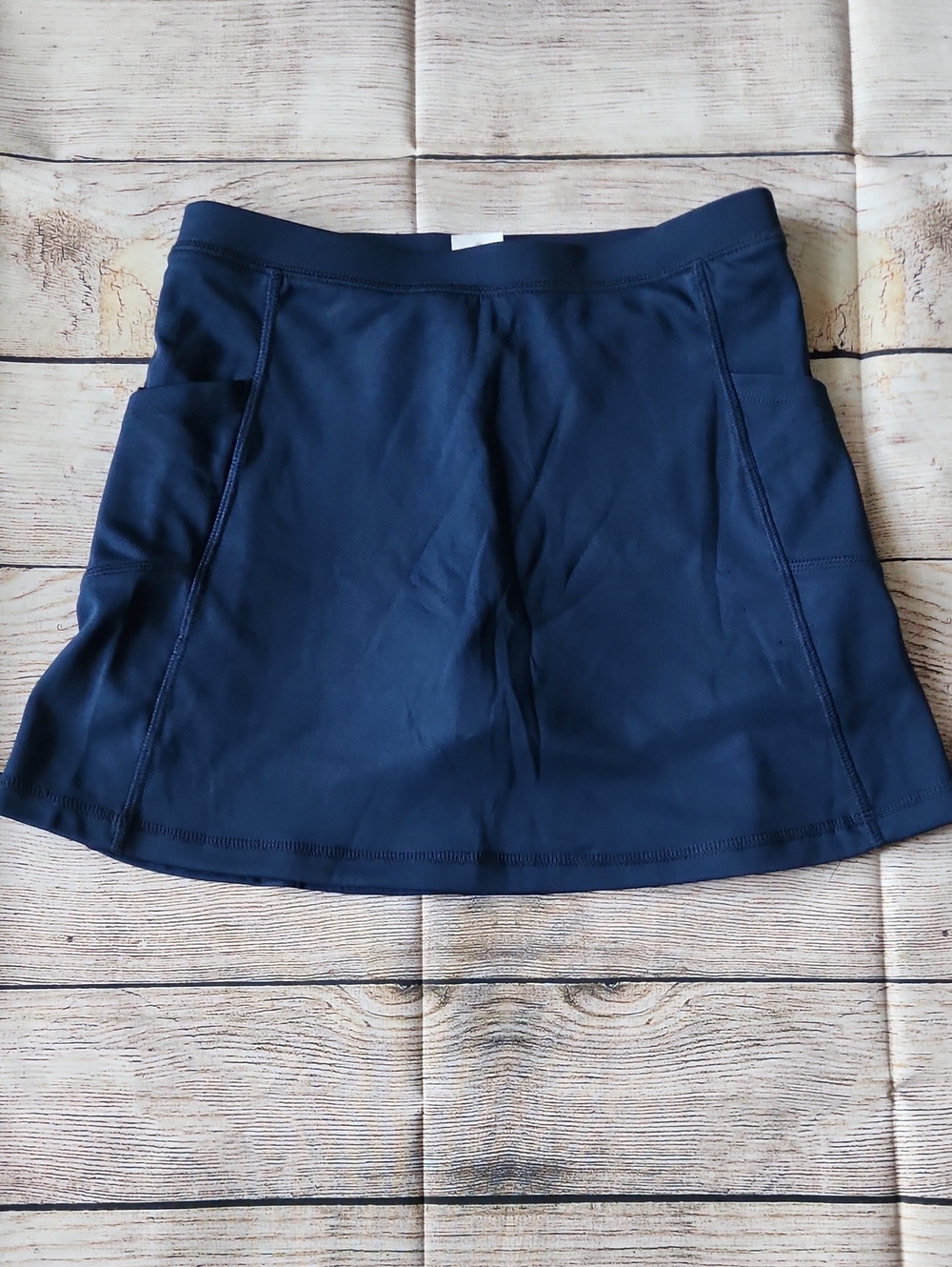 Wonder nation Navy Athletic Skort with Side Panels